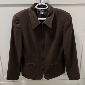 RAFAELLA 100% Wool Brown Women's Jacket Size 10